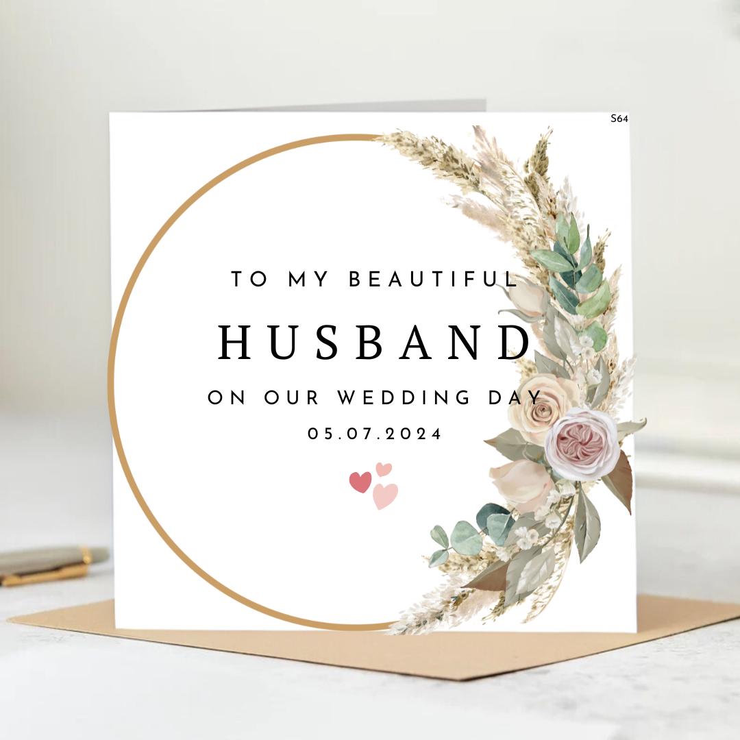 Personalized Last Stop Before Lifetime Commitment, Husband Card, To My Handsome Husband — Let’s Do This! 6x6