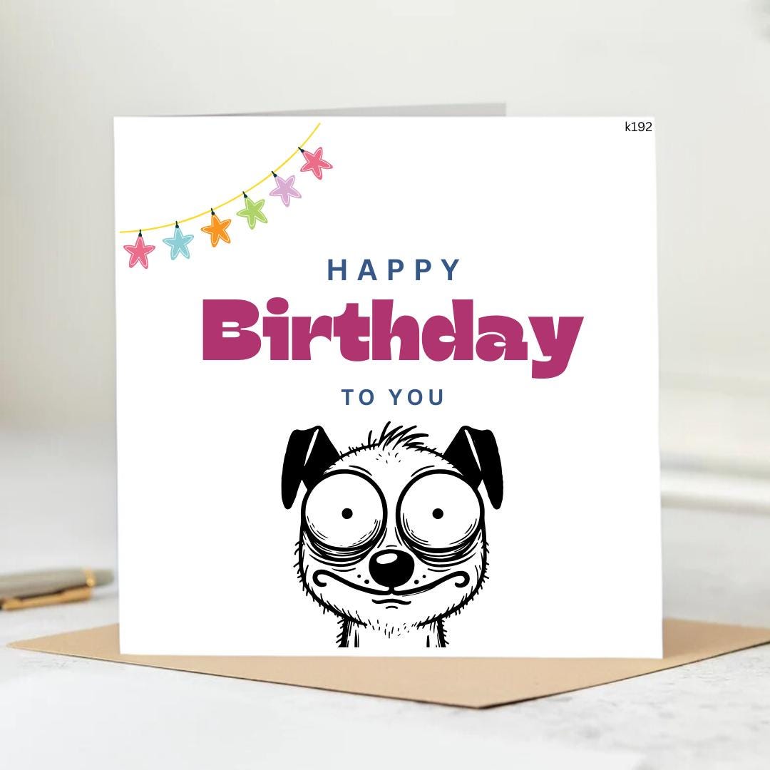 My Bestie Birthday Card - My Sidekick, My Happy Place, My Partner In Crime, My Soul Sister, Funny Birthday Card - Personalised Card 6x6