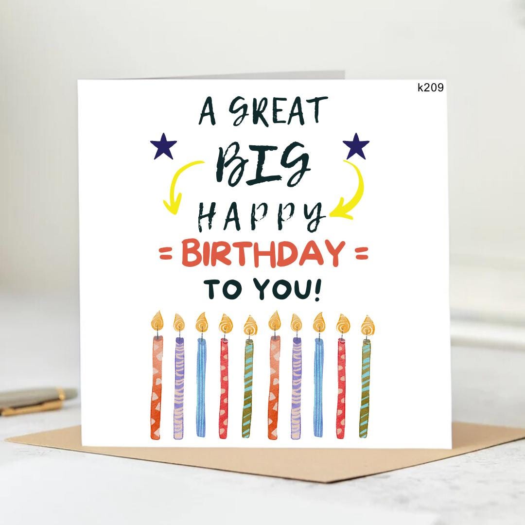 Happy Birthday to You Card | Personalised 6x6 card