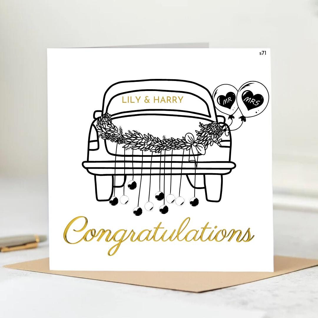 Wishing You a Lifetime of Happiness Together on Your Wedding Day, A Beautiful Beginning for Sophie and Mark 6x6